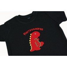 Boys Personalised Dinosaur T-shirt
